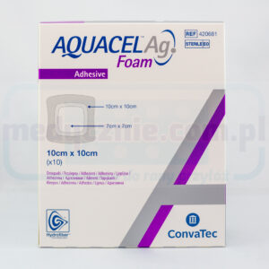 Aquacel Schiuma Ag Adesiva 10*10cm medicazione in schiuma multistrato 1pc